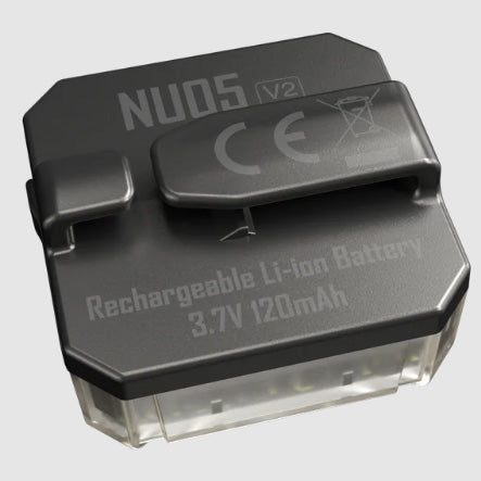 NITECORE NU05 V2 KIT - 40 LUMENS (BUILT-IN 120mAh 3.7V RECHARGEABLE BATTERY)