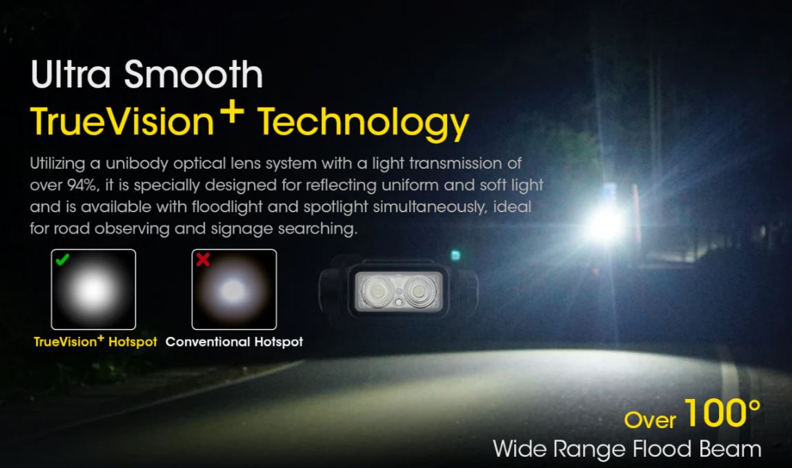 NITECORE NU43 HEADLAMP - 1400 LUMENS (3,400mAh LI-ION RECHARGEABLE BATTERY)