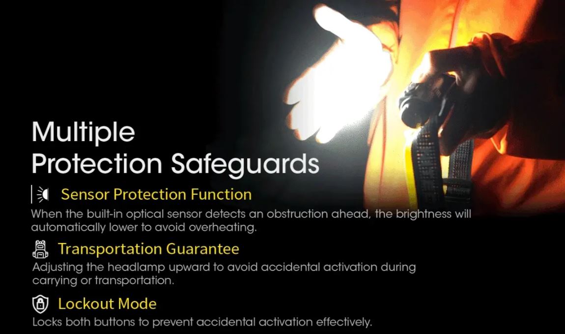 NITECORE NU43 HEADLAMP - 1400 LUMENS (3,400mAh LI-ION RECHARGEABLE BATTERY)