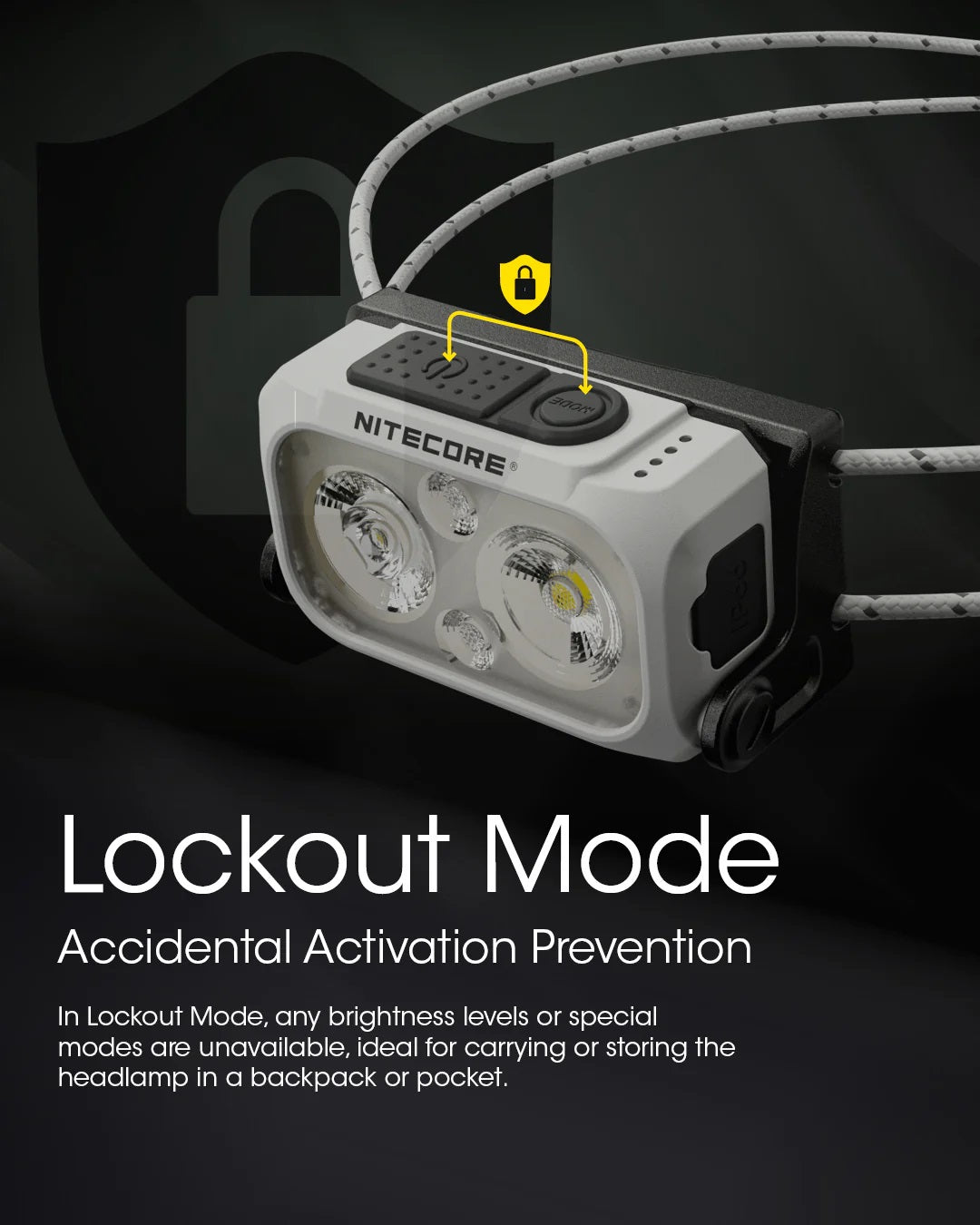 NITECORE NU21 HEADLAMP - 360 LUMENS (500mAh LI-ION RECHARGEABLE BATTERY)