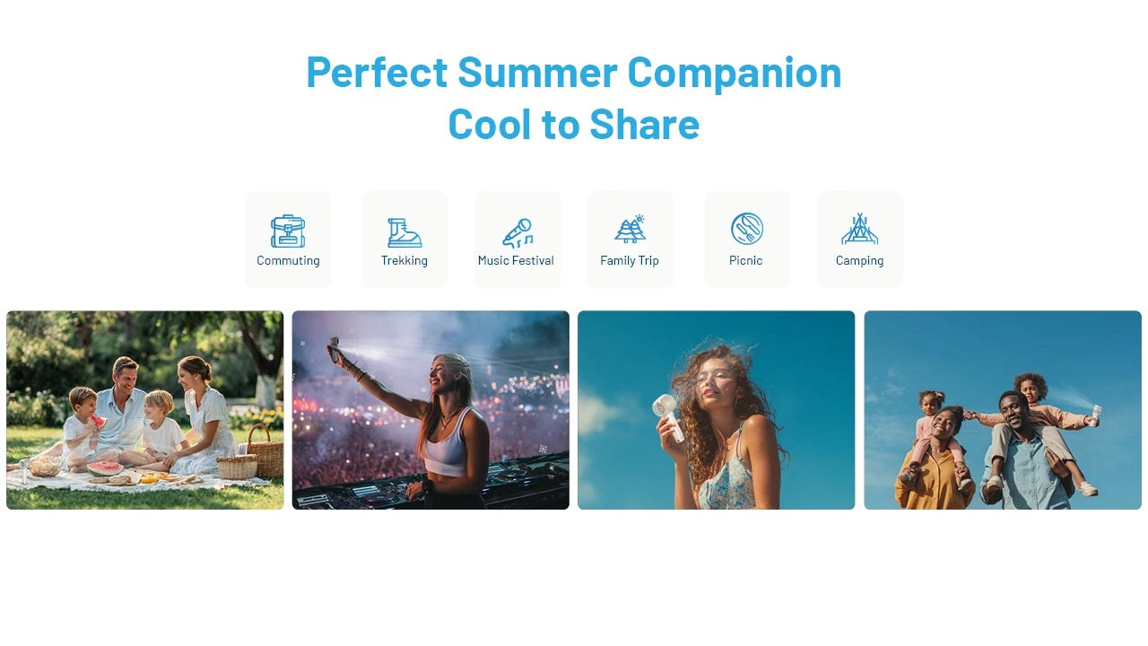 NITECORE izzCool 20 Pro - Handheld Air Conditioner Fan (5,000mAh - PEARL WHITE)