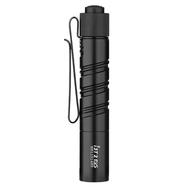 OLIGHT I3T 2 EOS DUAL OUTPUT SLIM EDC FLASHLIGHT (BATTERY INCLUDED) - 200 LUMENS - BLACK