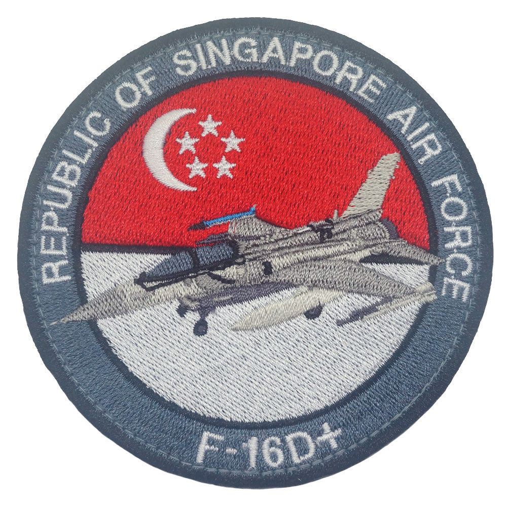 REPUBLIC OF SINGAPORE AIR FORCE F-16D+ PATCH - VERSION 2