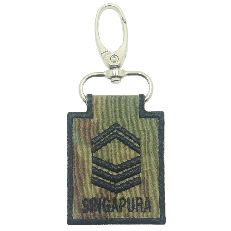 MINI SAF RANK KEYCHAIN - 1SG (MULTICAM)