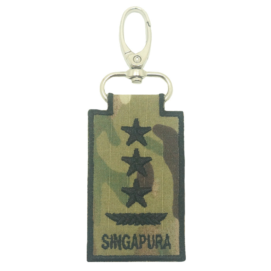 MINI SAF RANK KEYCHAIN - LG (MULTICAM)