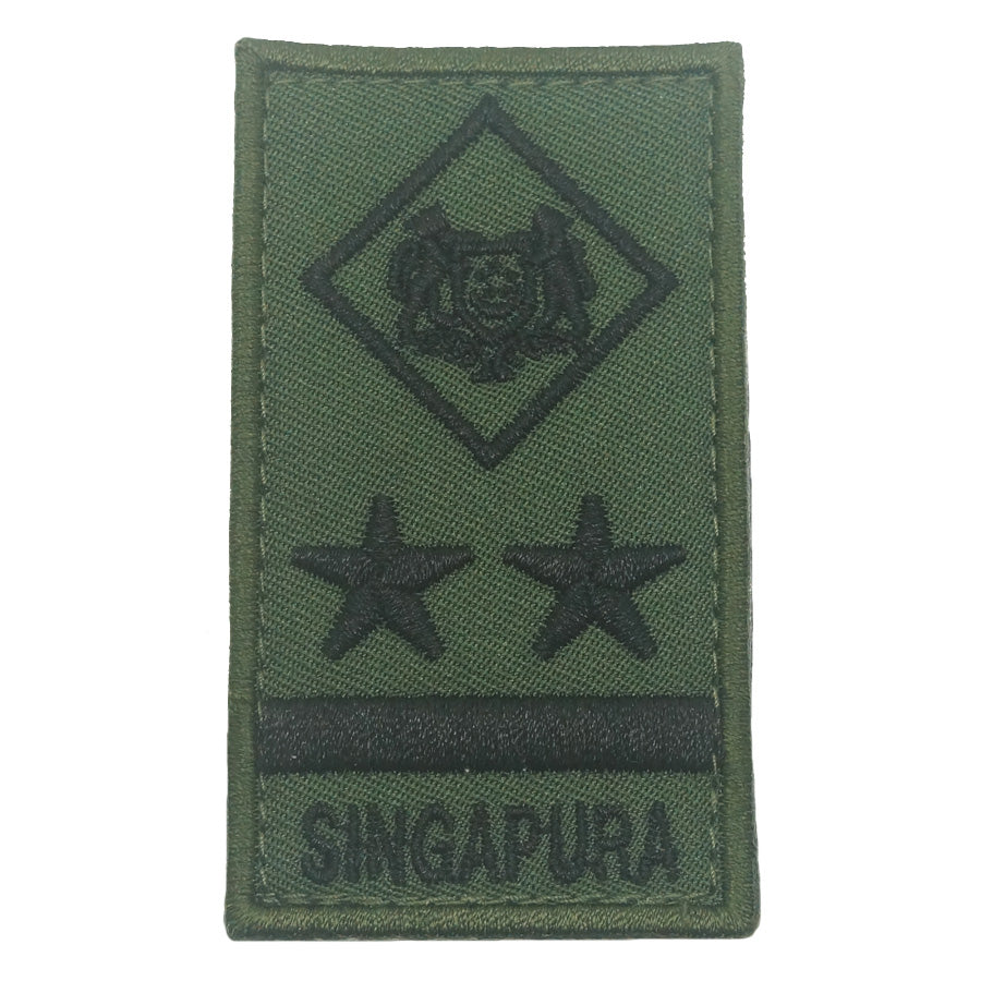MINI SAF RANK PATCH - ME9 (OD GREEN) (NEW)