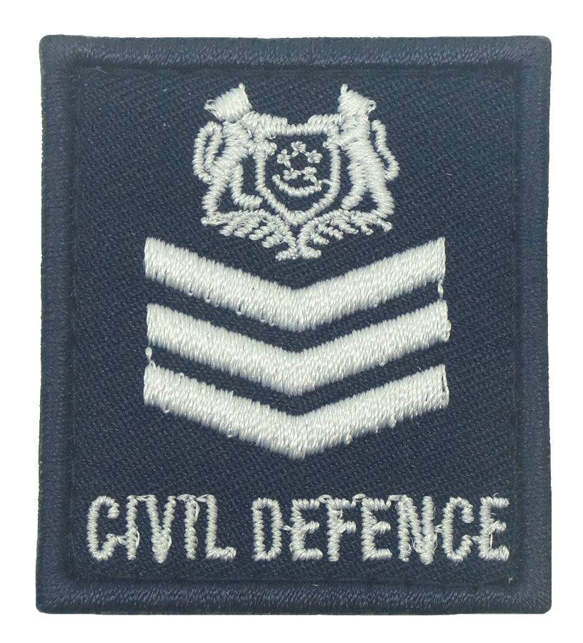 MINI SCDF RANK PATCH - STAFF SERGEANT (SSG)