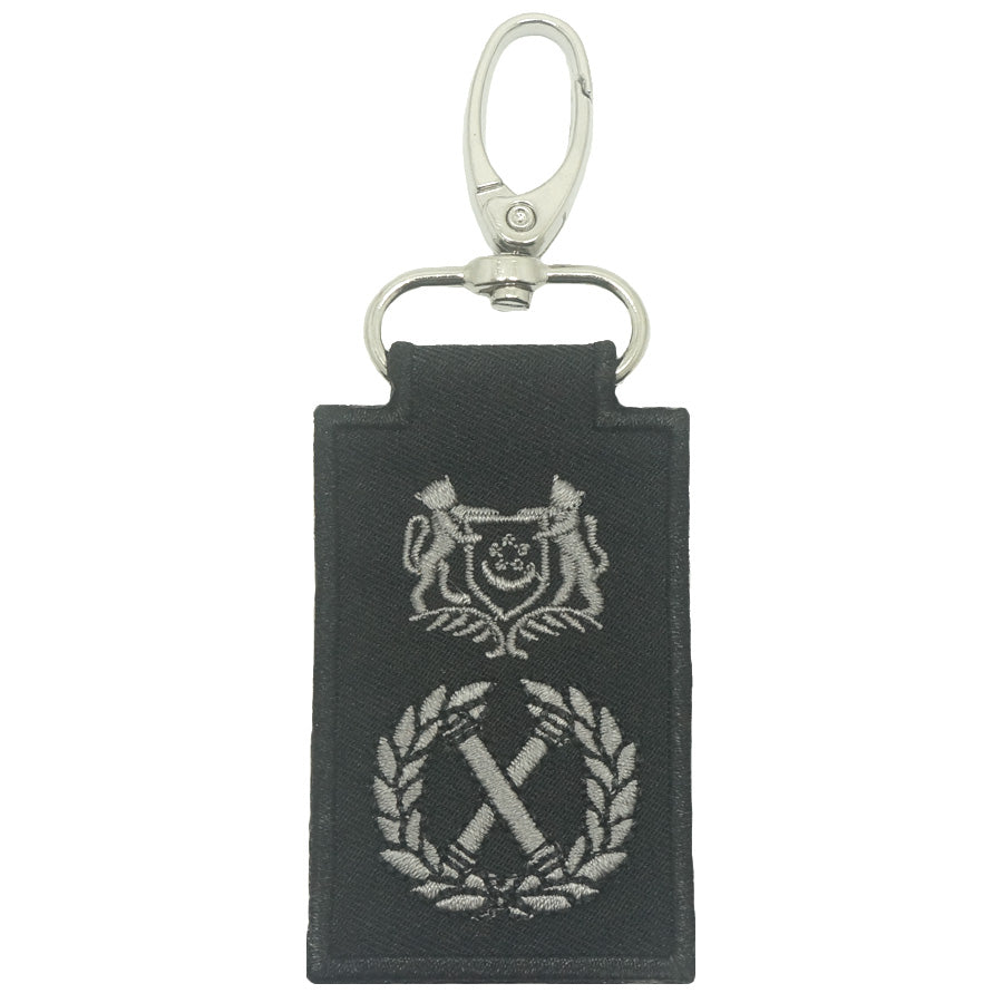 MINI SPF RANK KEYCHAIN (BLACK FOLIAGE) - DEPUTY COMISSIONER OF POLICE (DCP)