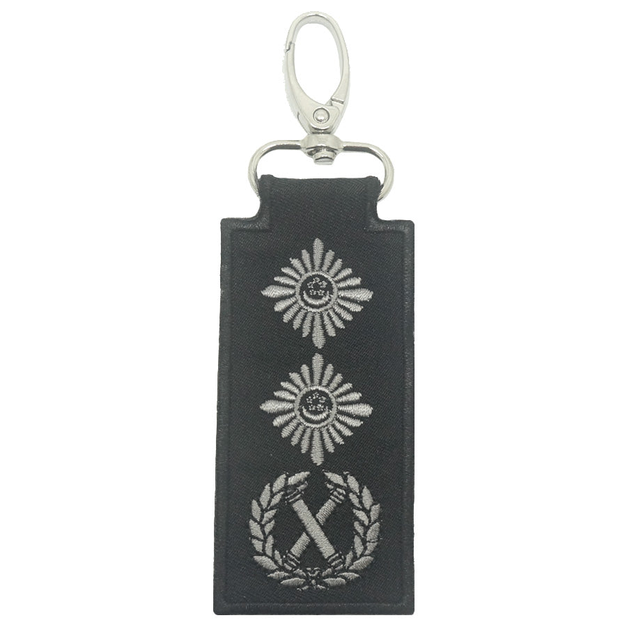 MINI SPF RANK KEYCHAIN (BLACK FOLIAGE) - SENIOR ASSISTANT COMMISSIONER OF POLICE (SACP)