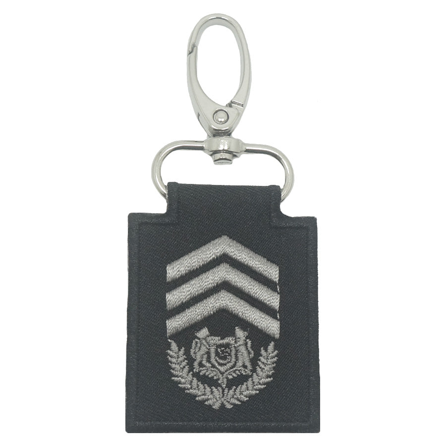 MINI SPF RANK KEYCHAIN (BLACK FOLIAGE) - SENIOR STATION INSPECTOR (SSI)