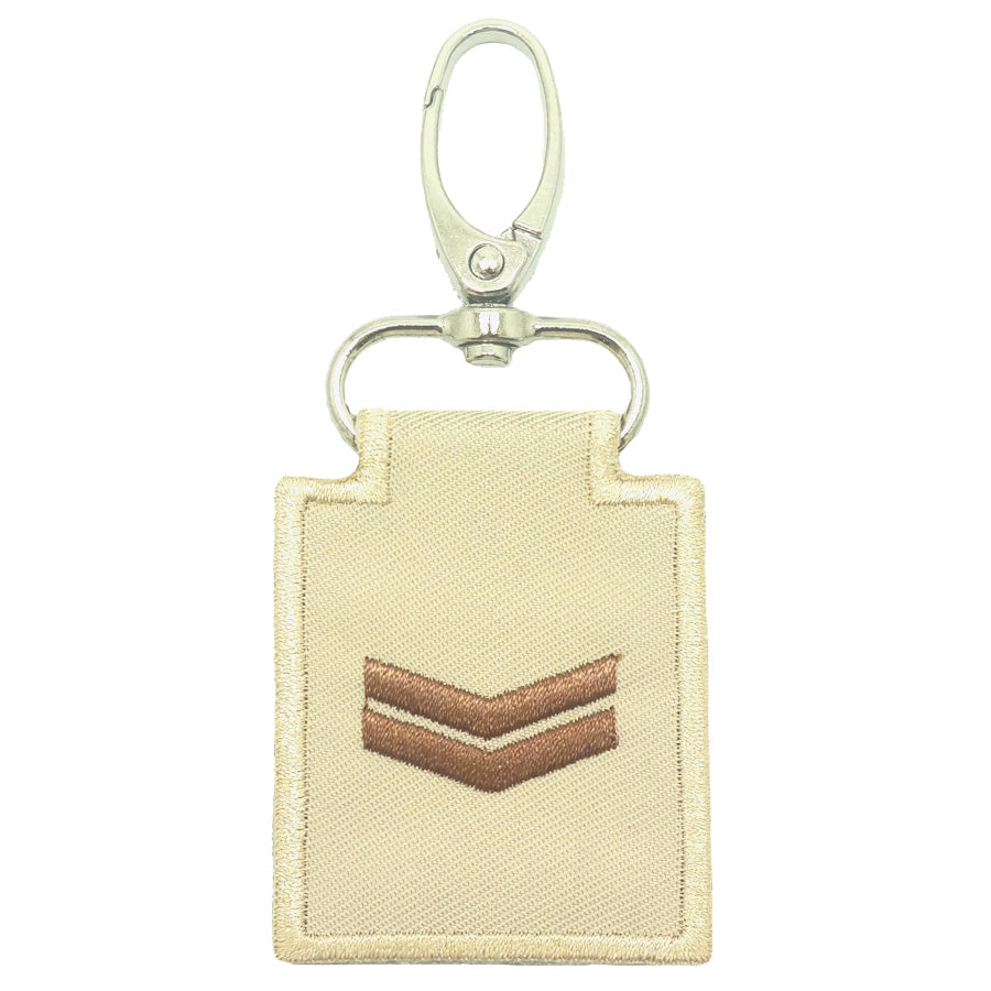 MINI SPF RANK KEYCHAIN (KHAKI) - CORPORAL (CPL)