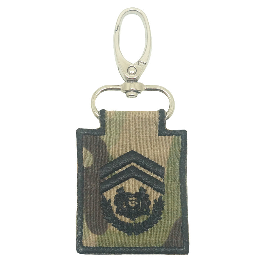 MINI SPF RANK KEYCHAIN (MULTICAM) - STATION INSPECTOR (SI)