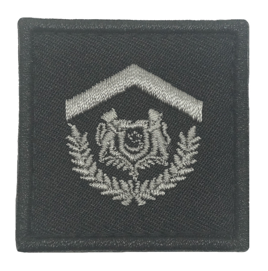 MINI SPS RANK PATCH (BLACK FOLIAGE) - CHIEF WARDER 1 (CW1)