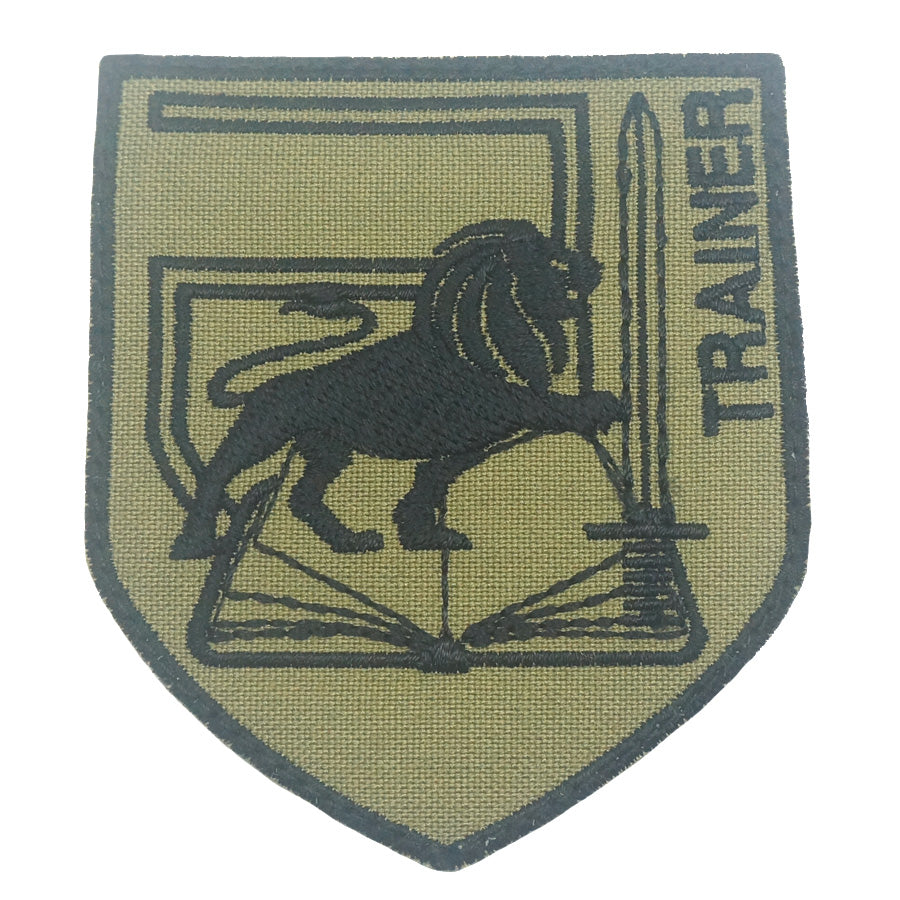 TRAINER LOGO PATCH - OLIVE GREEN