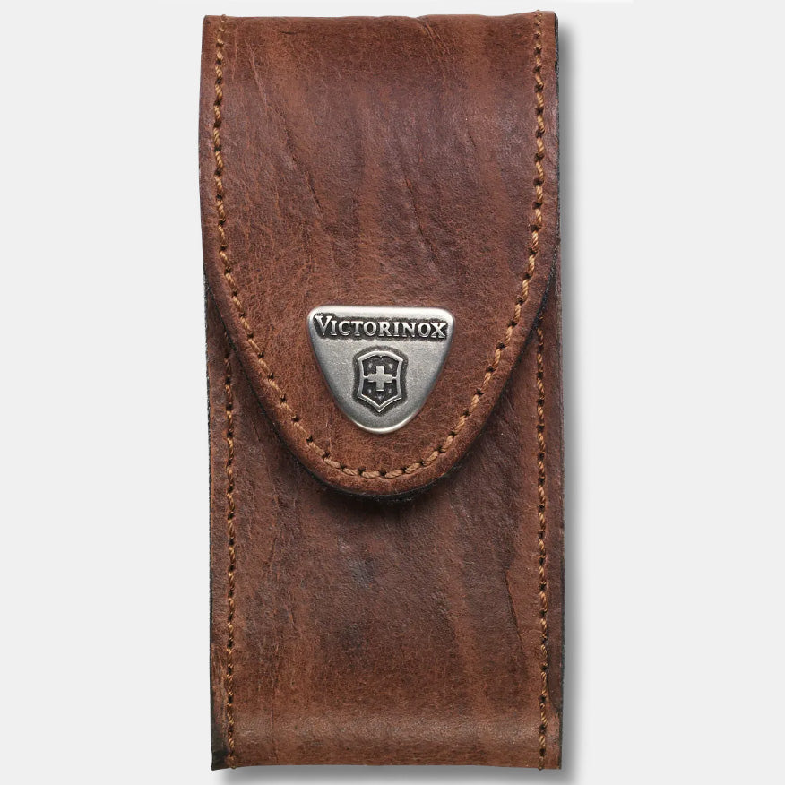 VICTORINOX LEATHER POUCH (FOR SWISS CHAMP) - BROWN