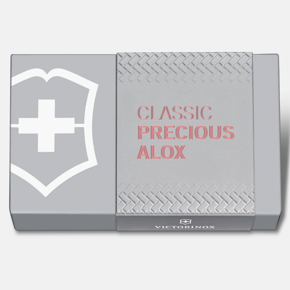 VICTORINOX CLASSIC PRECIOUS ALOX 58MM WITH GIFT BOX - GENTLE ROSE