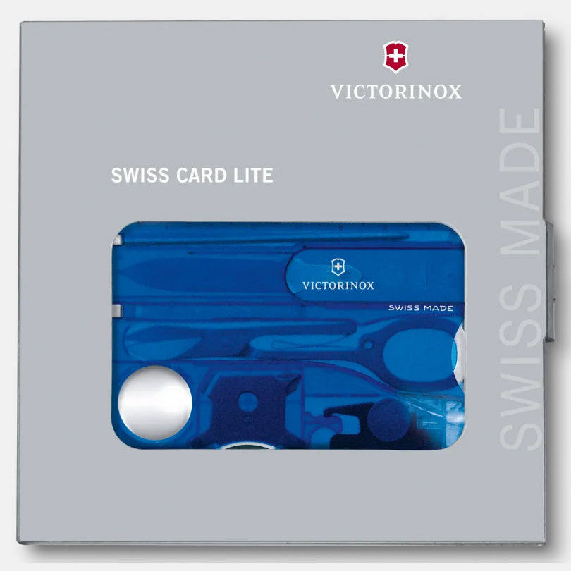 VICTORINOX SWISS CARD LITE - BLUE TRANSPARENT