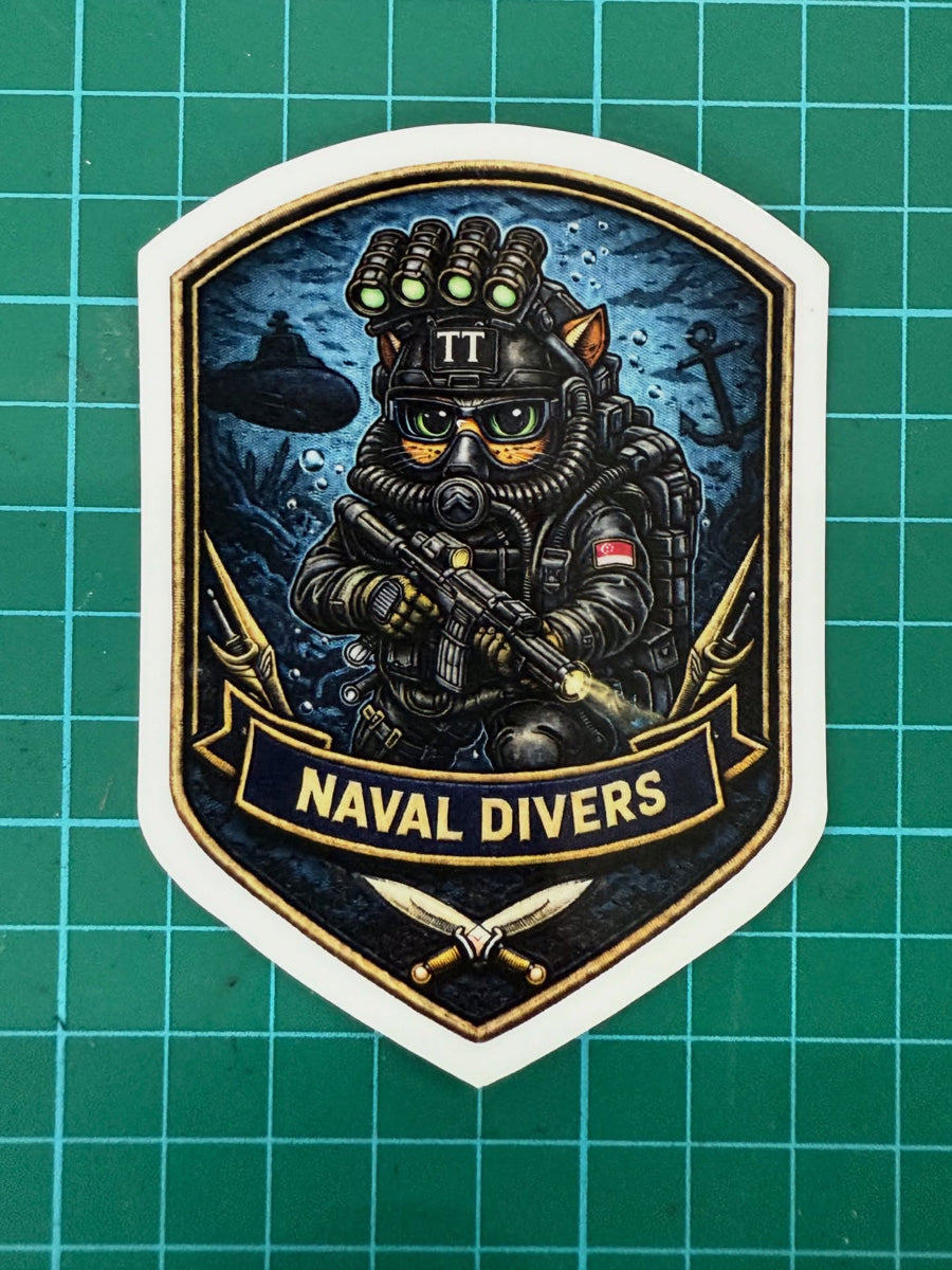 Tactical Titan Outdoor Stickers: Commandos, Naval Divers & Pilot Editions