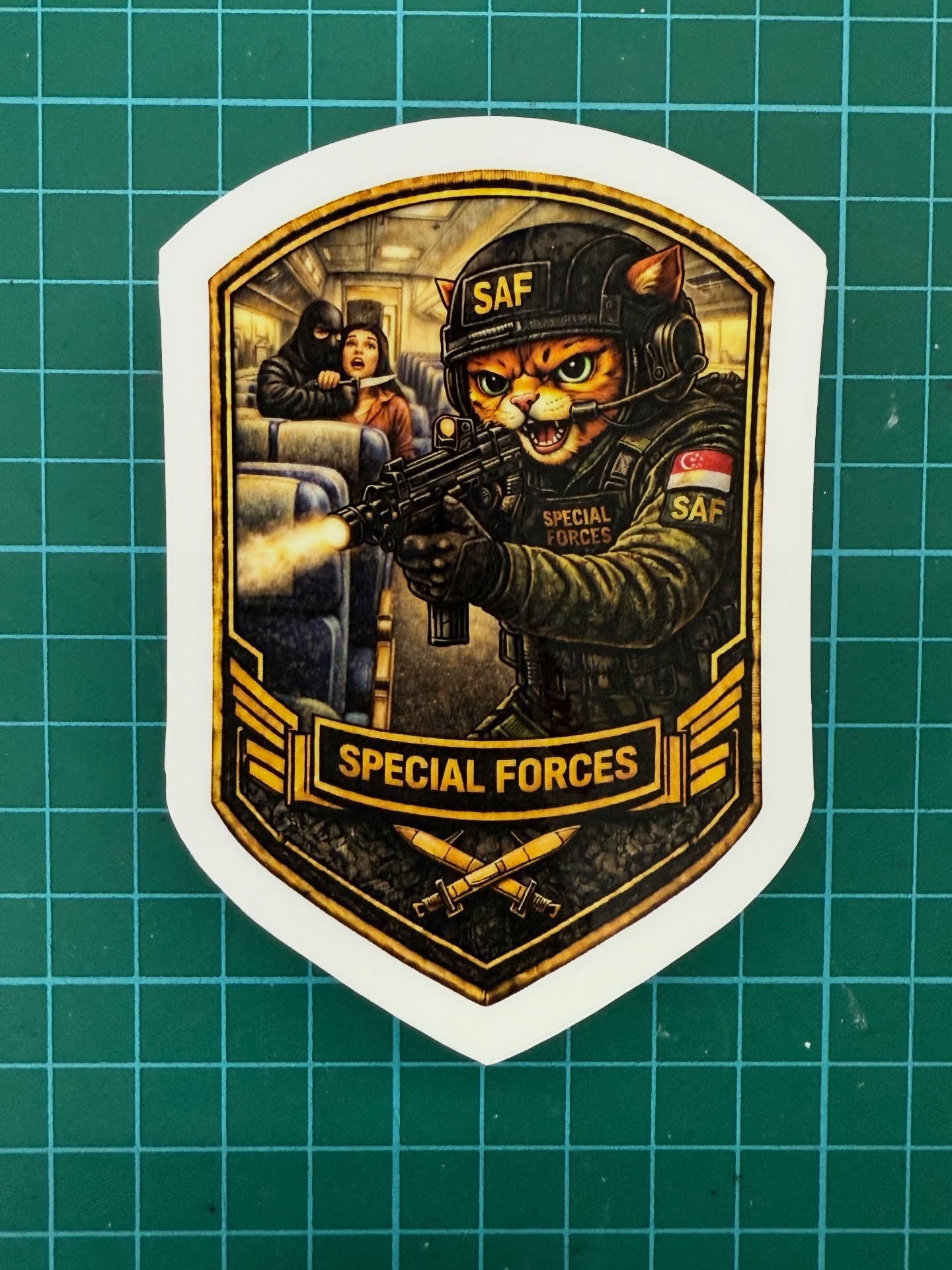 Tactical Titan Outdoor Stickers: Commandos, Naval Divers & Pilot Editions