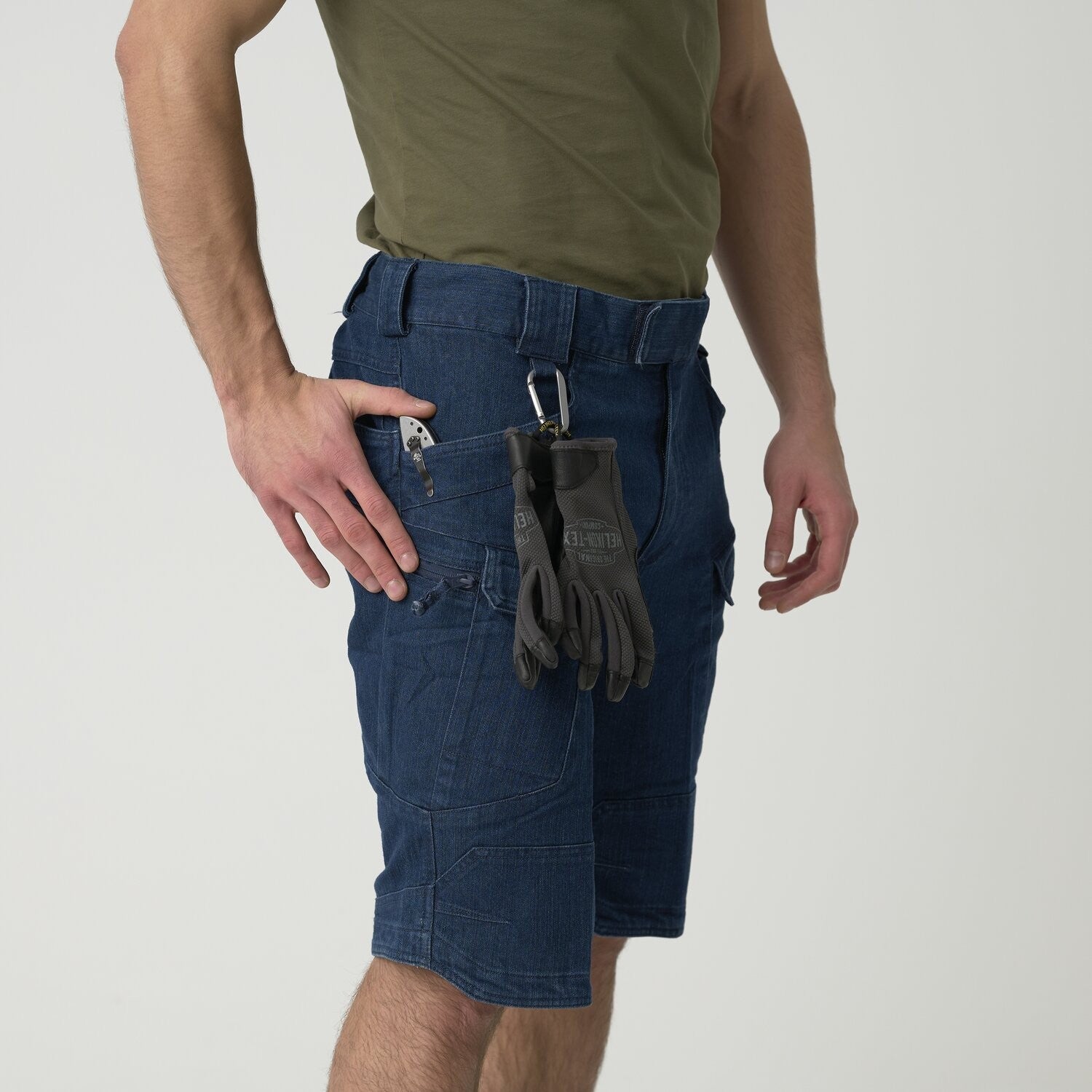 HELIKON-TEX UTS (URBAN TACTICAL SHORTS) 11" - DENIM STRETCH (MARINE BLUE)