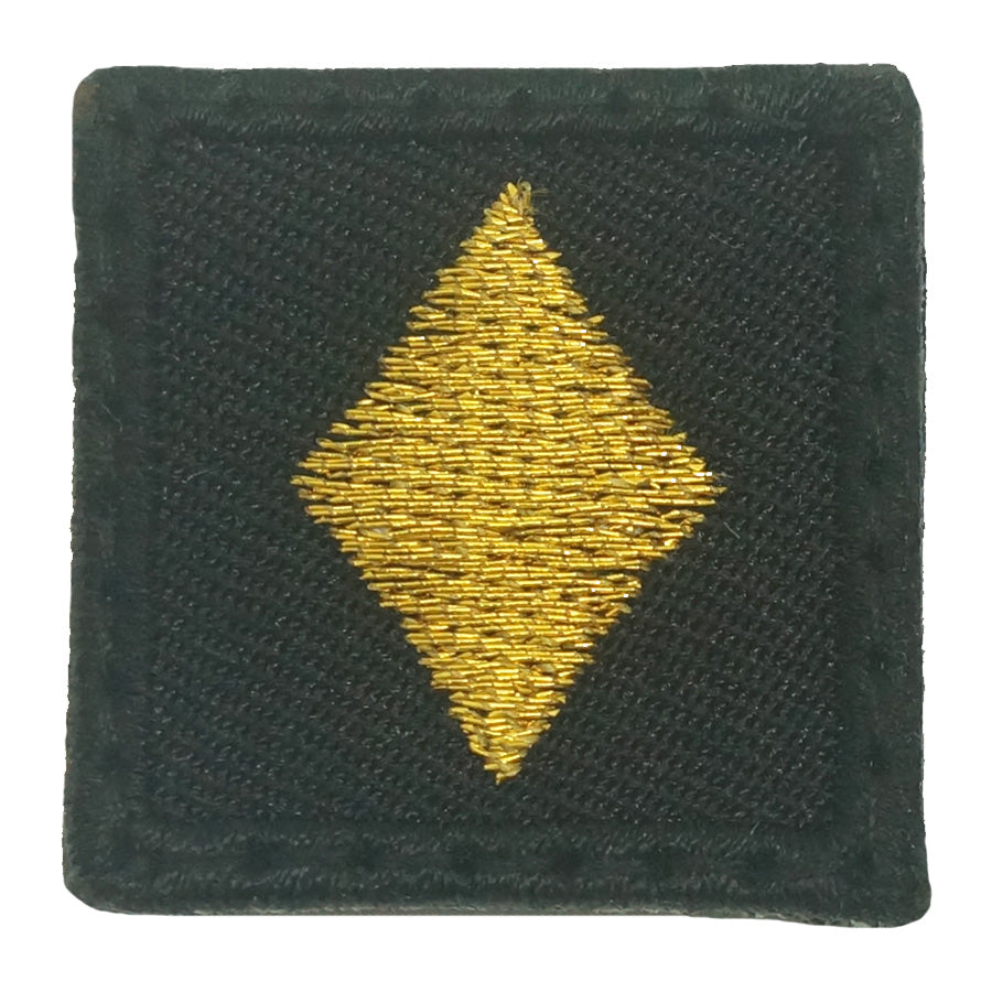1" MINI DIAMOND PATCH - BLACK GOLD