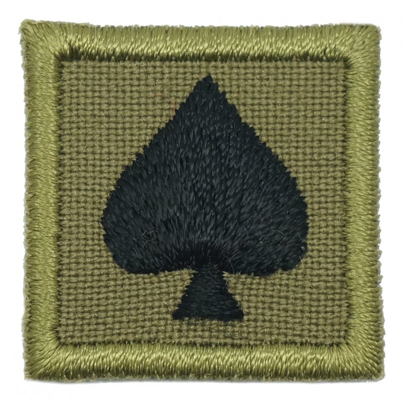 1" MINI SPADE PATCH - OLIVE GREEN - Hock Gift Shop | Army Online Store in Singapore