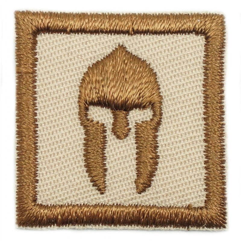 1" MINI SPARTAN HELMET PATCH - KHAKI - Hock Gift Shop | Army Online Store in Singapore