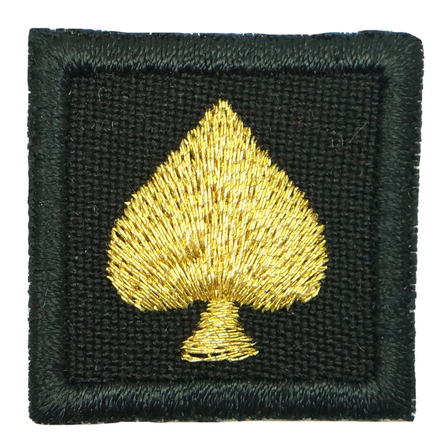 1" MINI SPADE PATCH - BLACK GOLD