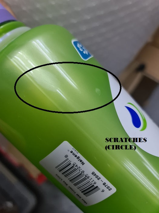 NALGENE NARROW MOUTH 16 OZ / 500 ML - LIME (OLD STOCK WITH SOME SCRATCHES)