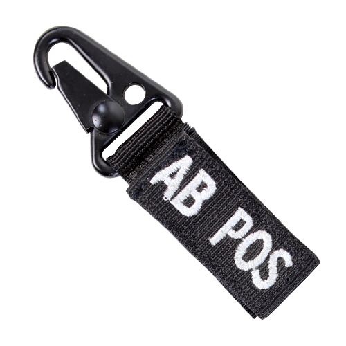CONDOR BLOOD TYPE KEY CHAIN - BLACK