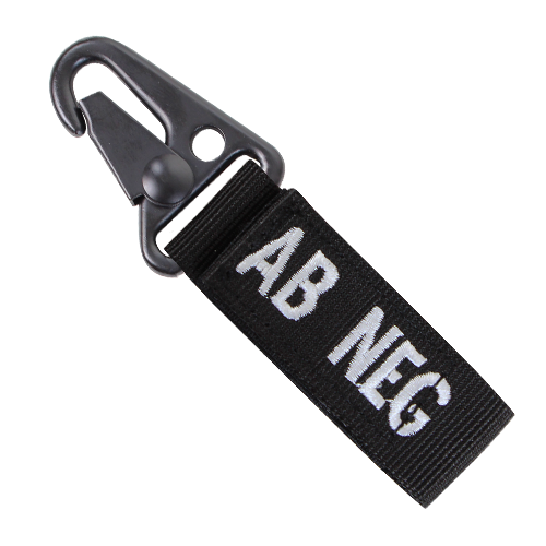 CONDOR BLOOD TYPE KEY CHAIN - BLACK