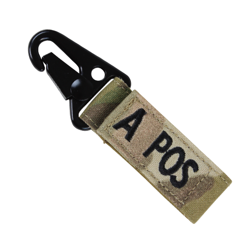 CONDOR BLOOD TYPE KEY CHAIN - MULTICAM