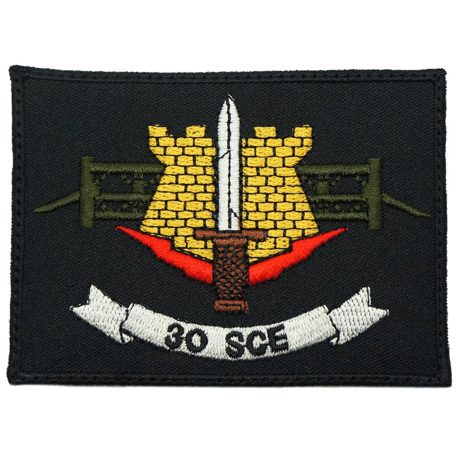 30 SCE LOGO PATCH - BLACK