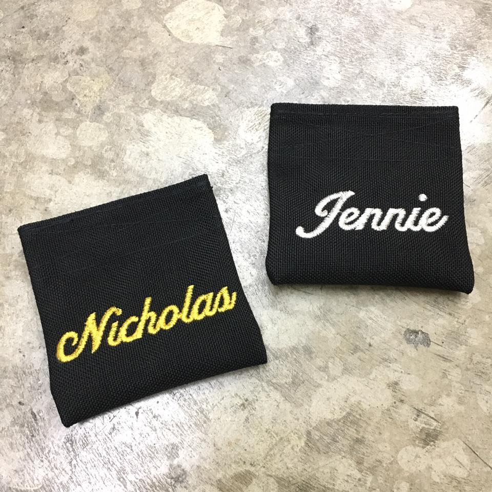 MIL-SPEC COIN PURSE WITH NAME - 1000 DENIER CORDURA (BLACK)