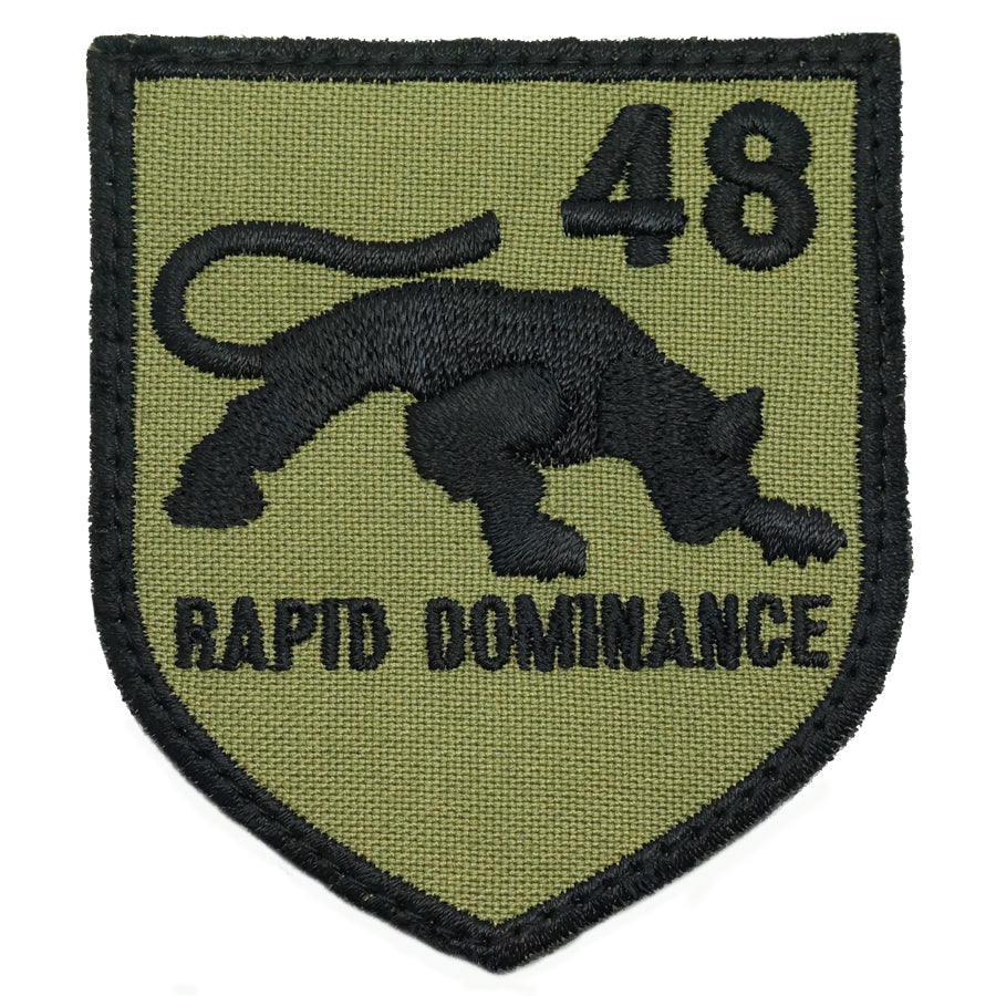 48 SAR LOGO PATCH - RAPID DOMINANCE (OLIVE GREEN)