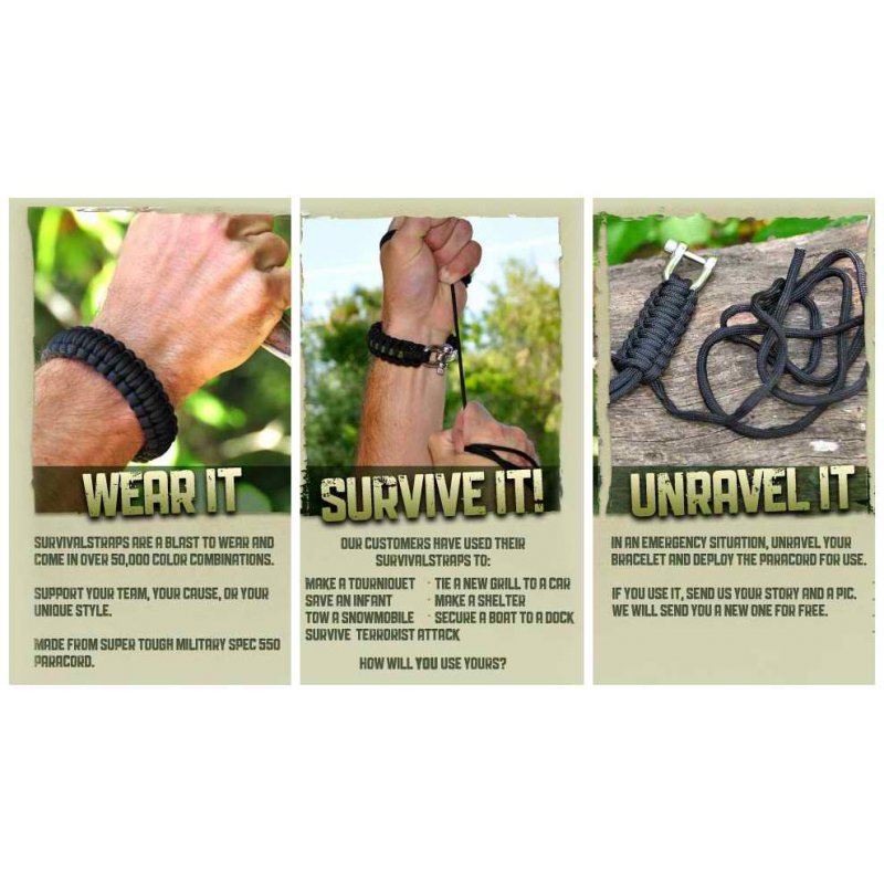 550 PARACORD SURVIVAL BRACELET - CUPCAKE - Hock Gift Shop | Army Online Store in Singapore