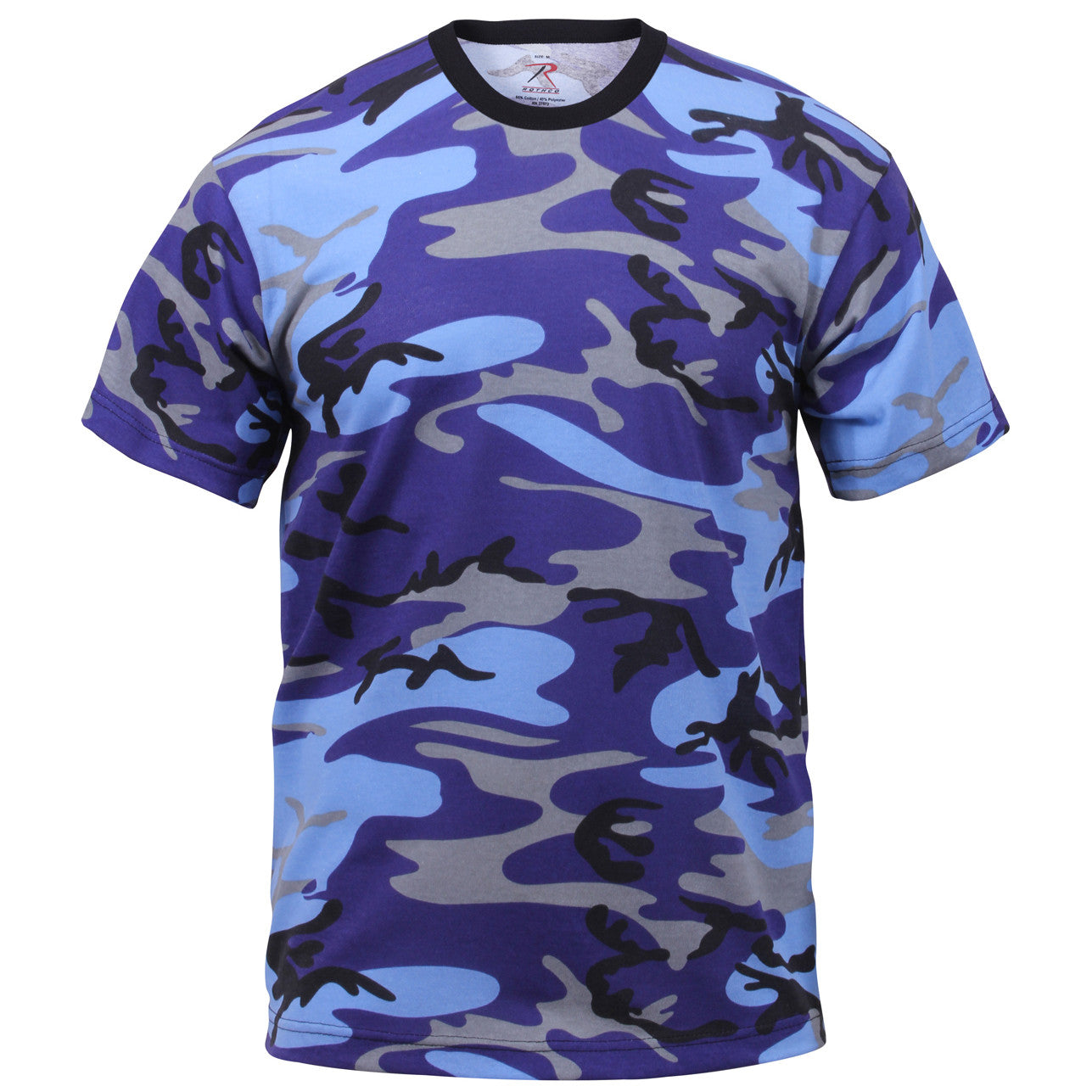 ROTHCO CAMO T-SHIRT - ELECTRIC BLUE CAMO - Hock Gift Shop | Army Online Store in Singapore