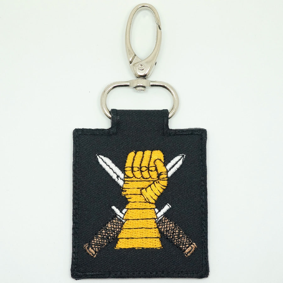 ARMOUR UNIT LOGO KEYCHAIN - BLACK