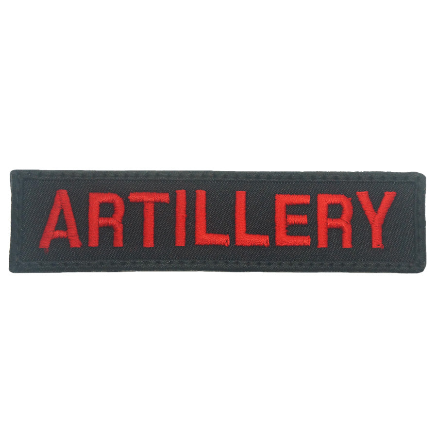 ARTILLERY UNIT TAG - BLACK RED