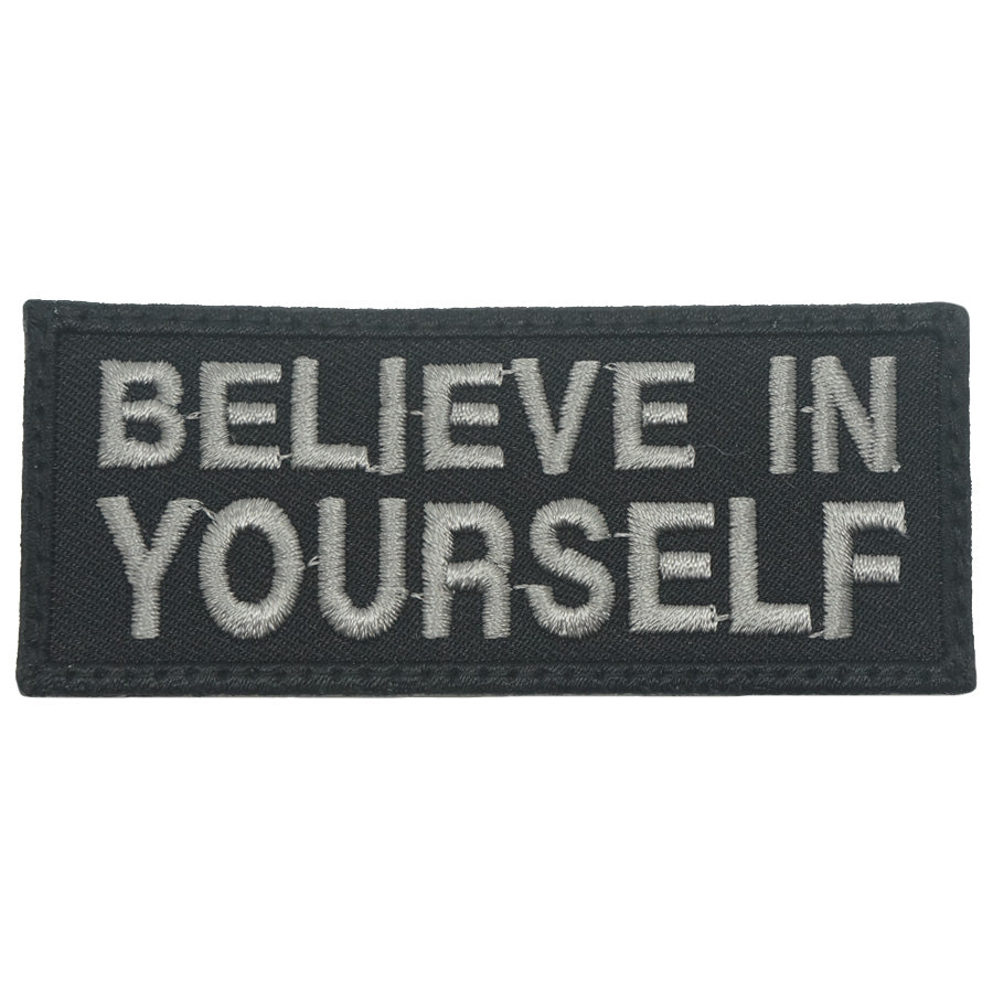 BELIEVE IN YOURSELF PATCH - BLACK FOLIAGE