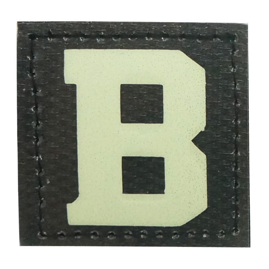 BIG LETTER B GITD PATCH - GLOW IN THE DARK