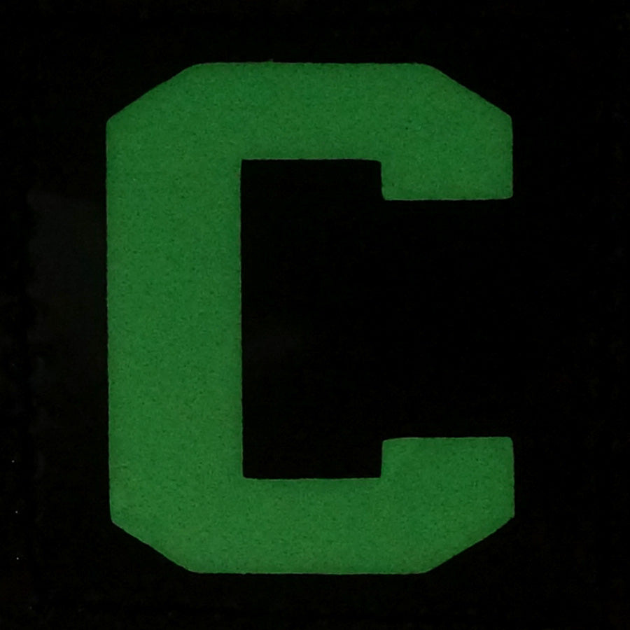 BIG LETTER C GITD PATCH - GLOW IN THE DARK