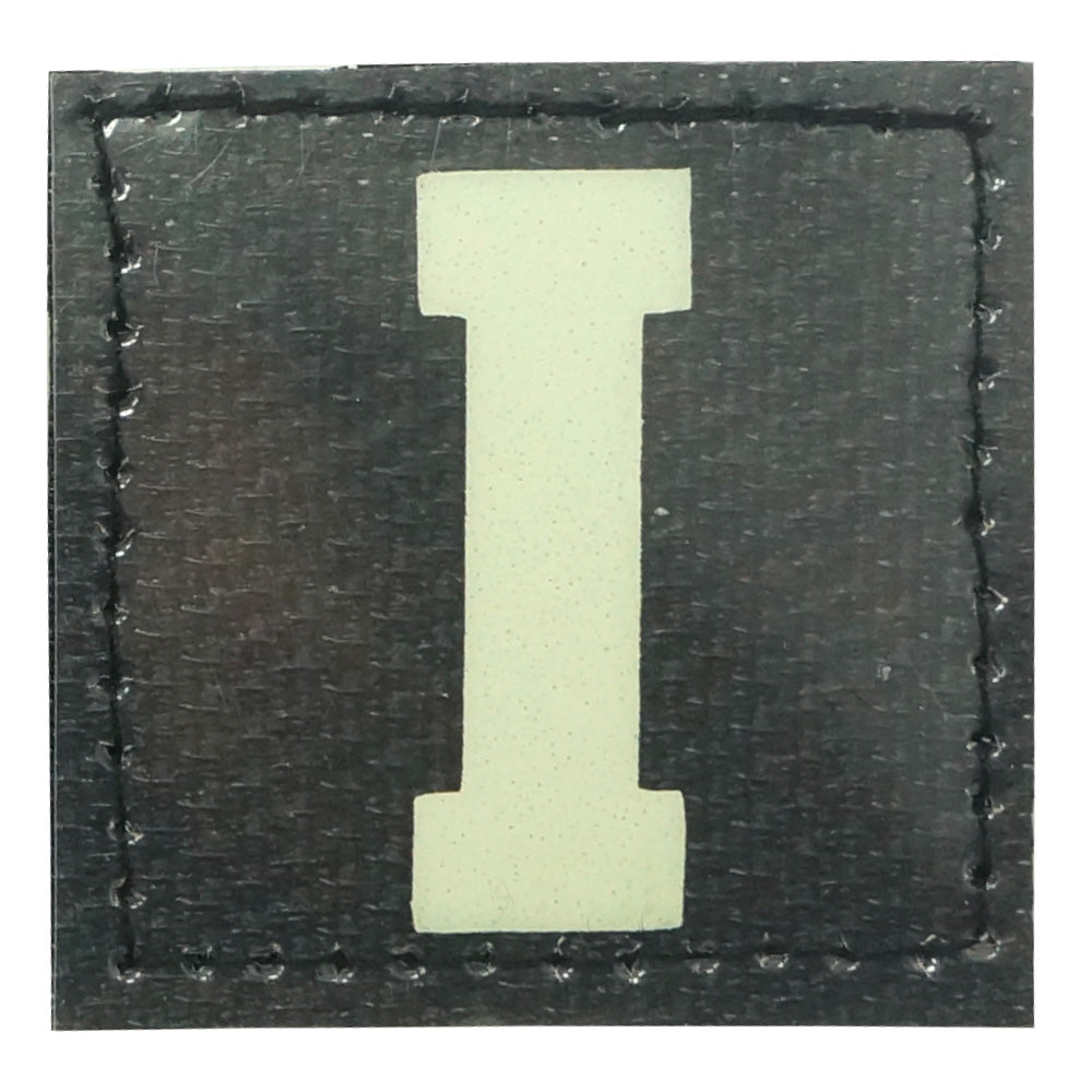 BIG LETTER I GITD PATCH - GLOW IN THE DARK