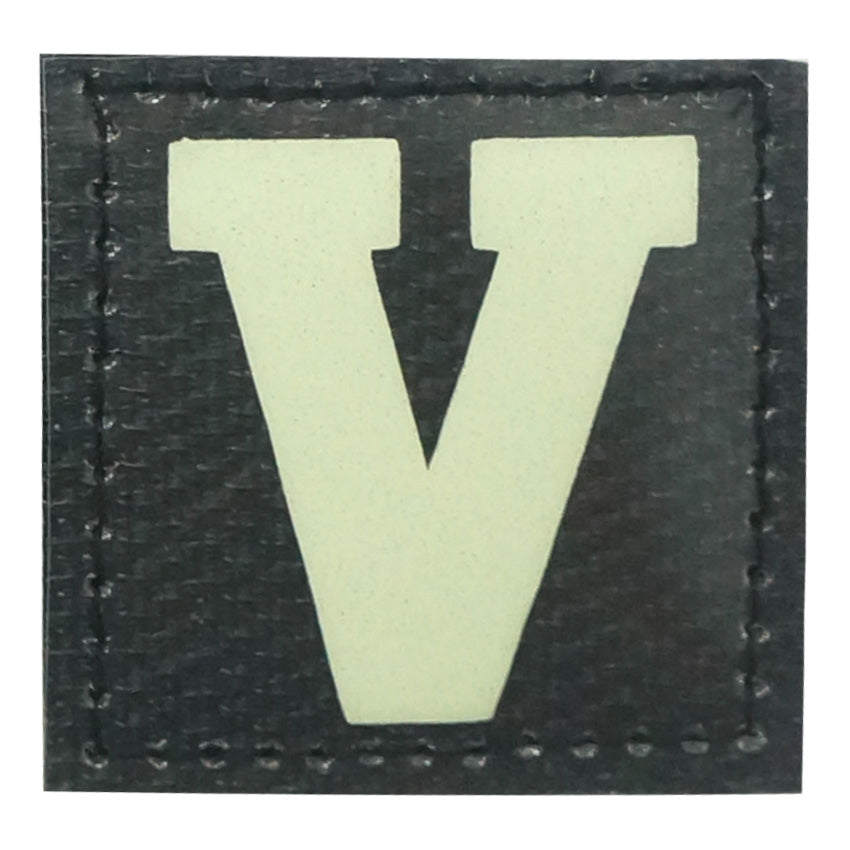 BIG LETTER V GITD PATCH - GLOW IN THE DARK