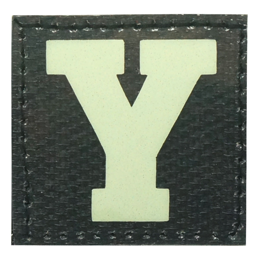 BIG LETTER Y GITD PATCH - GLOW IN THE DARK