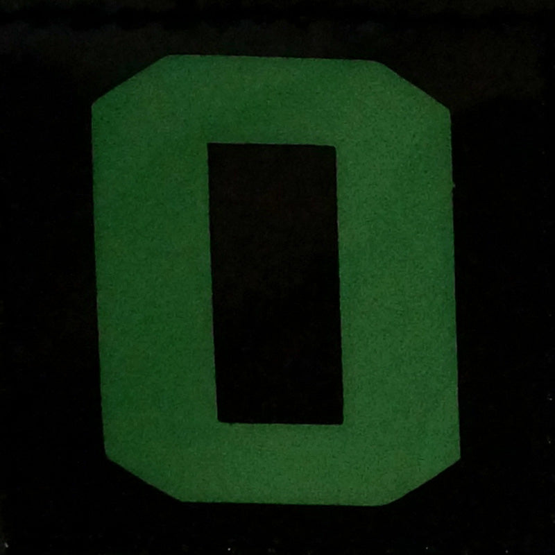 BIG NUMBER 0 GITD PATCH - GLOW IN THE DARK