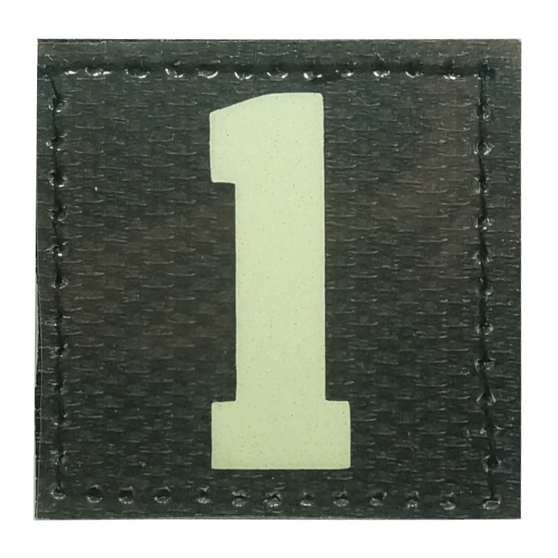 BIG NUMBER 1 GITD PATCH - GLOW IN THE DARK