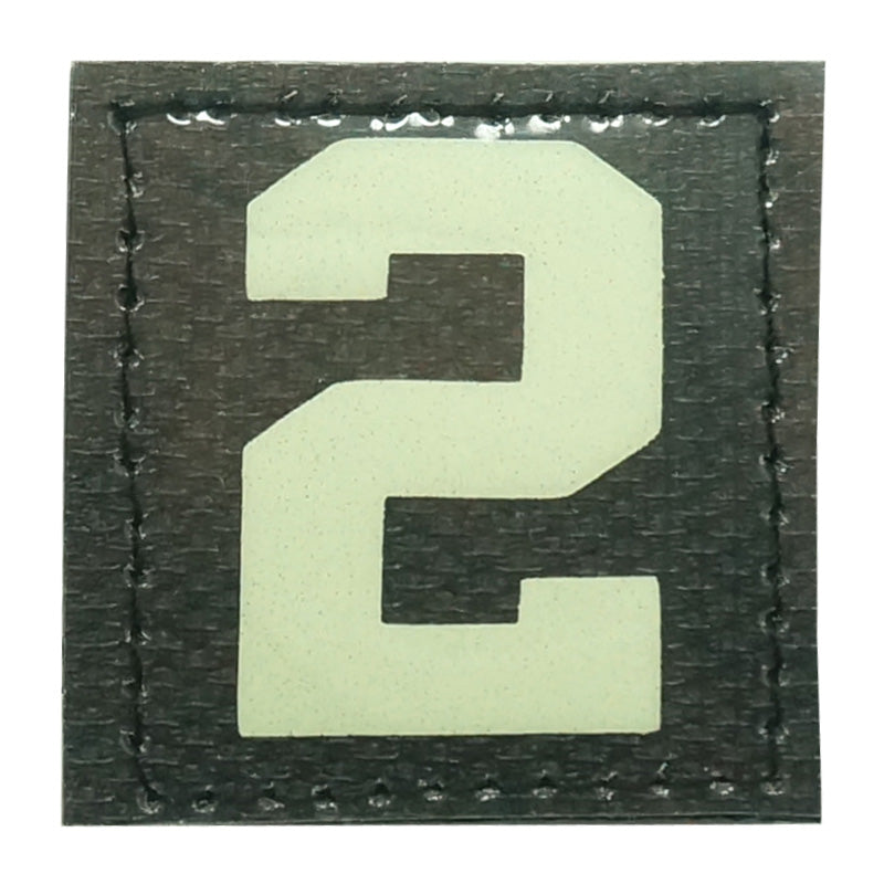 BIG NUMBER 2 GITD PATCH - GLOW IN THE DARK