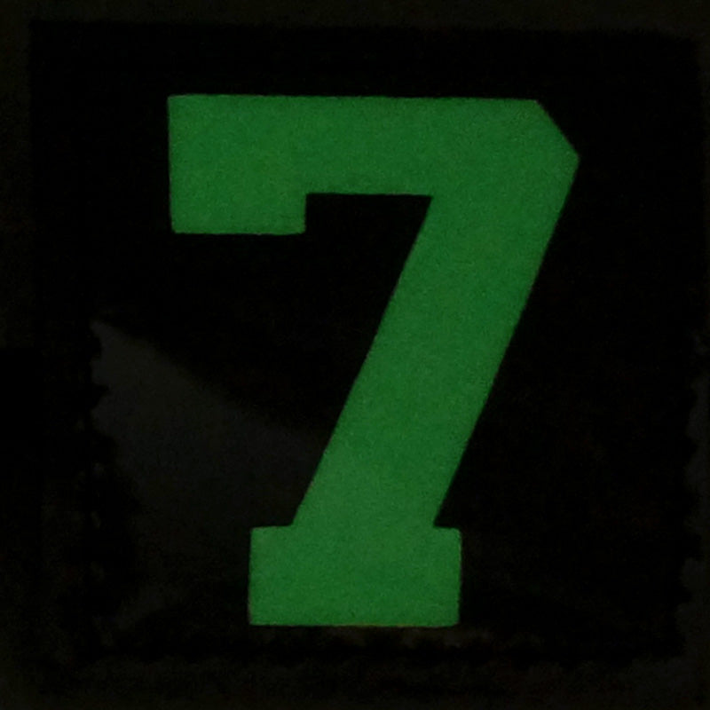 BIG NUMBER 7 GITD PATCH - GLOW IN THE DARK