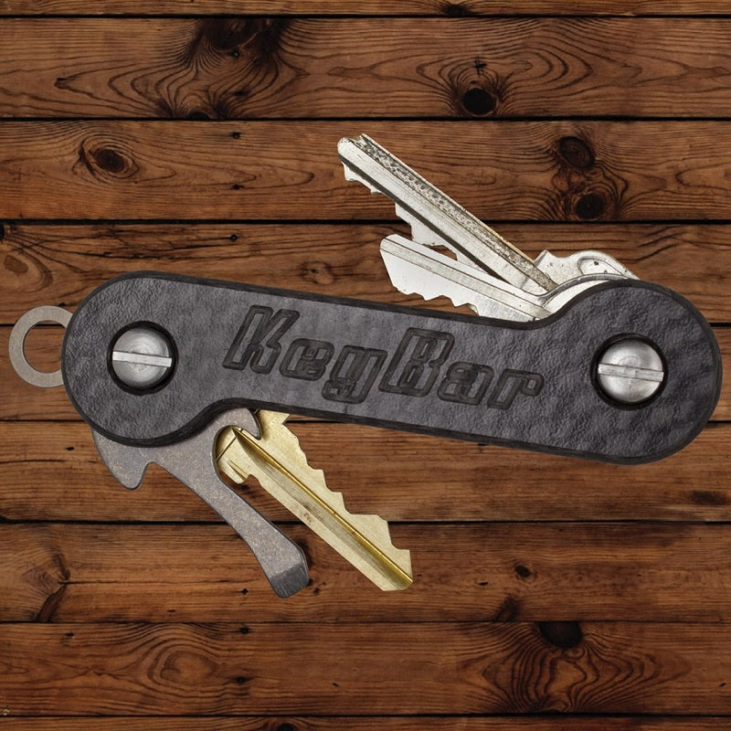KEYBAR KEY ORGANIZER WITH POCKET CLIP - CARBON FIBER / ALUMINUM